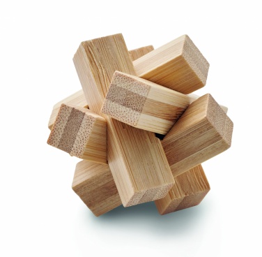 Logotrade promotional giveaway image of: Bamboo brain teaser star shape