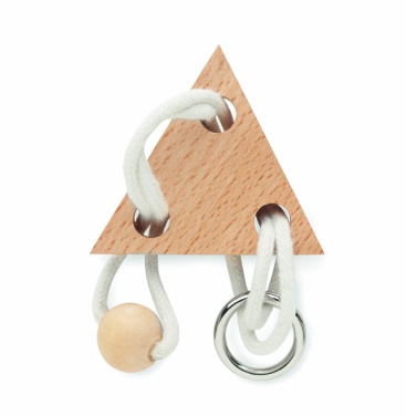 Logotrade promotional giveaway image of: Wooden brain teaser triangle
