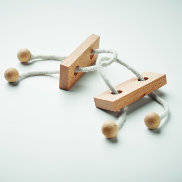 Logotrade promotional giveaway image of: Wooden brain teaser rectangle
