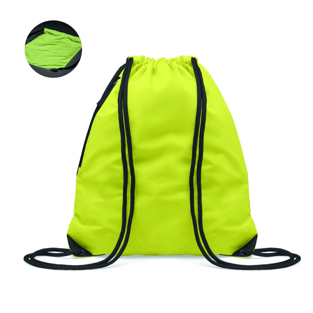 Logo trade promotional products image of: Brightning drawstring bag