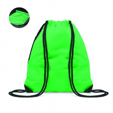 Logo trade business gifts image of: Brightning drawstring bag