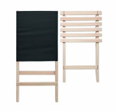 Logo trade promotional merchandise picture of: Foldable wooden beach chair