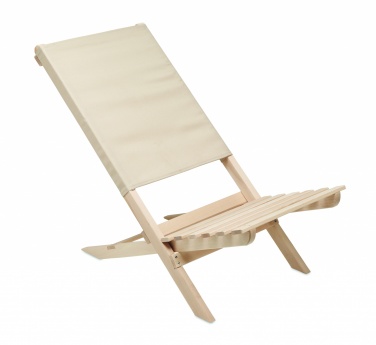 Logotrade promotional giveaway image of: Foldable wooden beach chair