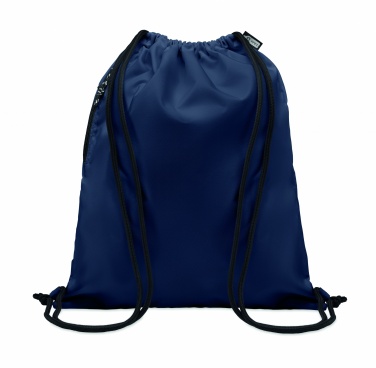 Logo trade promotional gifts image of: Large drawstring bag 300D RPET