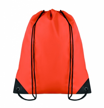 Logo trade promotional merchandise picture of: 190T Polyester drawstring bag