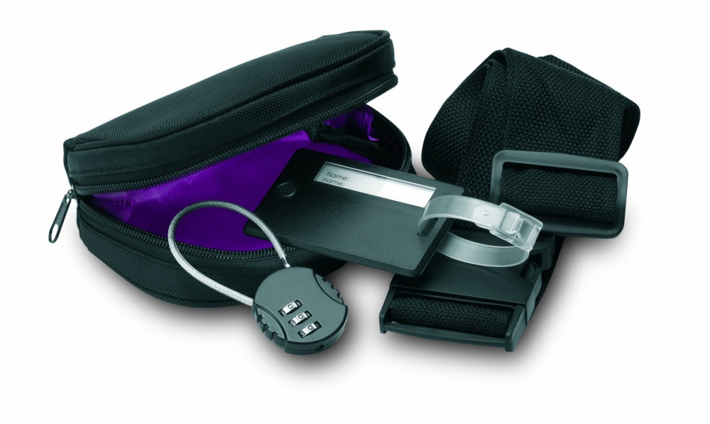 Logo trade business gifts image of: 3 piece travel set