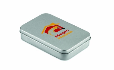 Logo trade business gifts image of: Playing cards in tin box