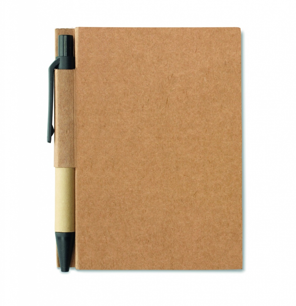 Logotrade promotional product picture of: Recycled notebook with pen