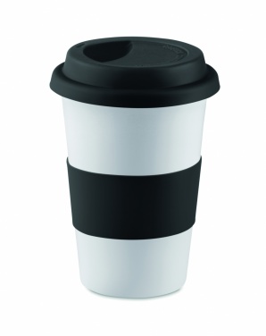 Logotrade promotional items photo of: Ceramic mug w/ lid and sleeve