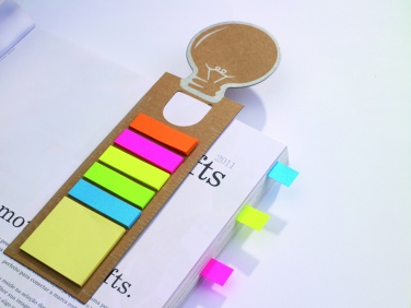 Logo trade promotional merchandise picture of: Bookmark with sticky memo pad