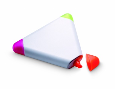 Logo trade business gifts image of: Triangular highlighter