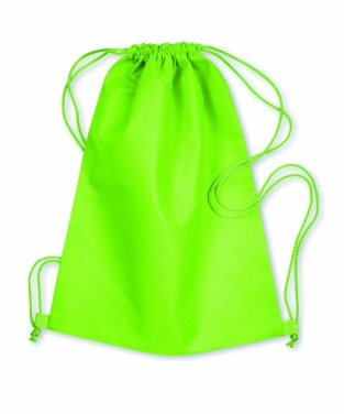 Logo trade promotional items image of: 80gr/m² nonwoven drawstring