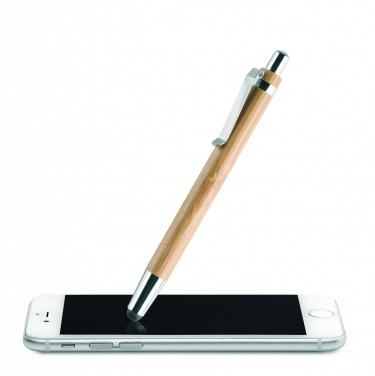 Logotrade promotional merchandise picture of: Ball pen in ABS and bamboo