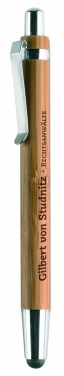 Logotrade promotional item picture of: Ball pen in ABS and bamboo