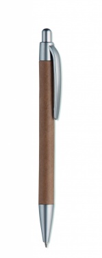 Logo trade business gifts image of: Carton barrel ball pen