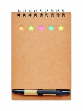 Logo trade corporate gifts image of: Notepad with pen and memo pad