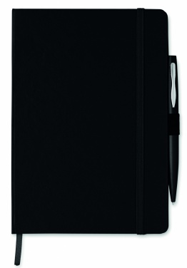 Logo trade promotional item photo of: A5 notebook with pen 72 lined