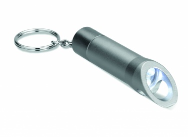 Logo trade promotional gifts image of: Metal torch key ring Ylivieska