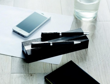 Logo trade promotional items image of: Pen and roller in paper box