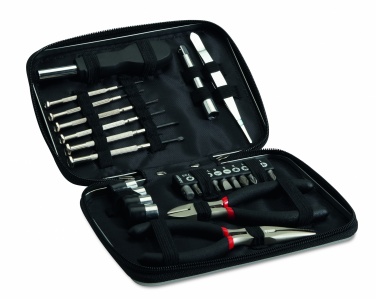 Logo trade promotional giveaways picture of: 26 pcs tool in aluminium case