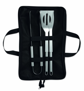 Logo trade promotional giveaway photo of: 3 Barbecue tools in pouch