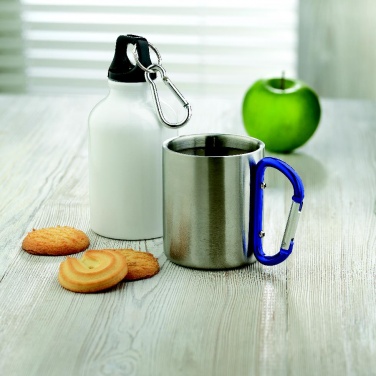 Logo trade corporate gifts picture of: Metal mug & carabiner handle