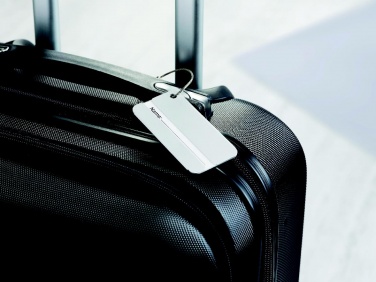 Logo trade promotional gifts image of: Aluminium luggage tag