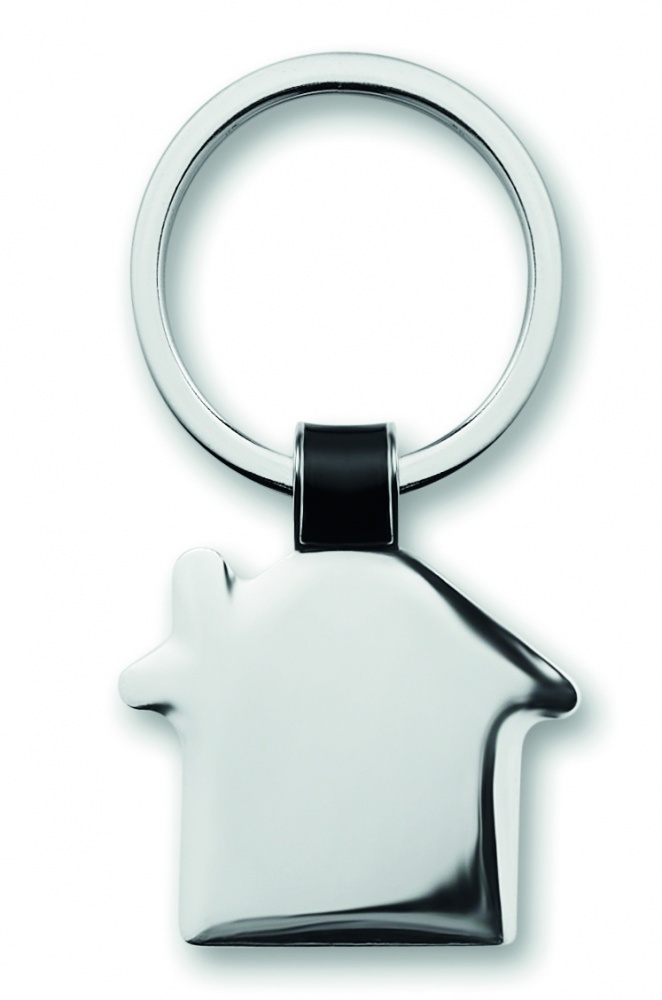 Logotrade promotional merchandise picture of: House shaped key ring Riga