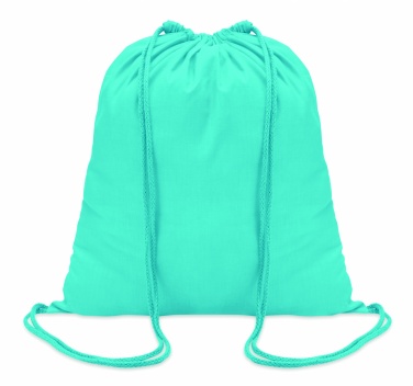 Logo trade promotional giveaways picture of: 100gr/m² cotton drawstring bag