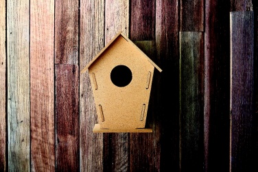 Logo trade promotional items image of: Wooden bird house