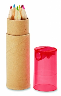 Logo trade corporate gifts image of: 6 coloured pencils