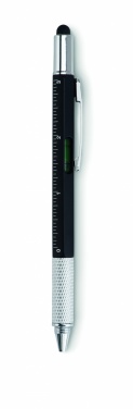 Logo trade promotional item photo of: Spirit level pen with ruler