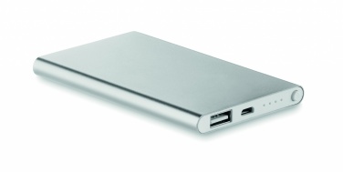 Logotrade promotional gift image of: Flat power bank 4000 mAh