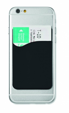 Logo trade business gift photo of: Silicone cardholder
