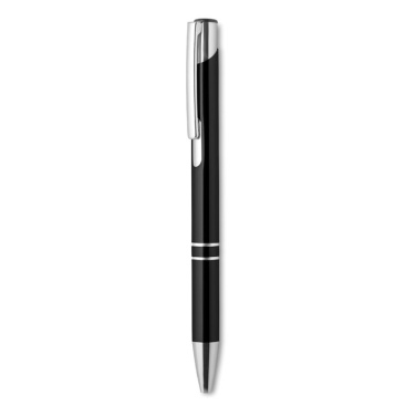 Logo trade promotional giveaways picture of: Push button aluminium pen BERN