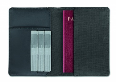 Logo trade promotional giveaways picture of: 2 Tone passport holder