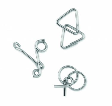 Logotrade promotional merchandise photo of: Set of 3 metal brain teasers