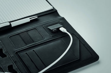 Logotrade advertising product image of: A5 folder with power bank