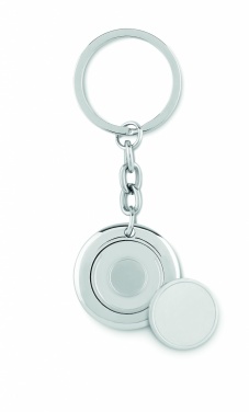 Logotrade promotional giveaway image of: Key ring with token Cēsis