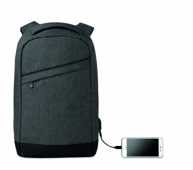 Logotrade business gifts photo of: 2 tone backpack incl USB plug