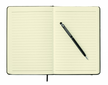 Logotrade advertising product image of: A5 notebook w/stylus 72 lined