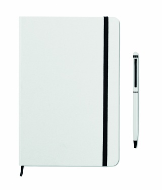 Logotrade corporate gift image of: A5 notebook w/stylus 72 lined