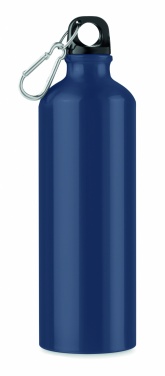 Logo trade corporate gifts picture of: Single-walled 750 ml aluminum bottle with a carabiner and customizable printing
