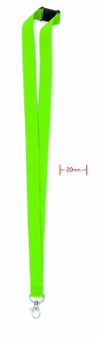 Logotrade promotional giveaway picture of: Lanyard with metal hook 20 mm