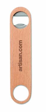 Logotrade promotional item image of: Wooden bottle opener