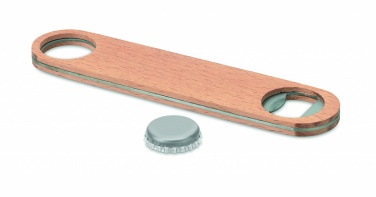 Logotrade promotional merchandise picture of: Wooden bottle opener