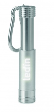 Logo trade corporate gift photo of: Aluminium/ABS LED key ring Aizkraukle