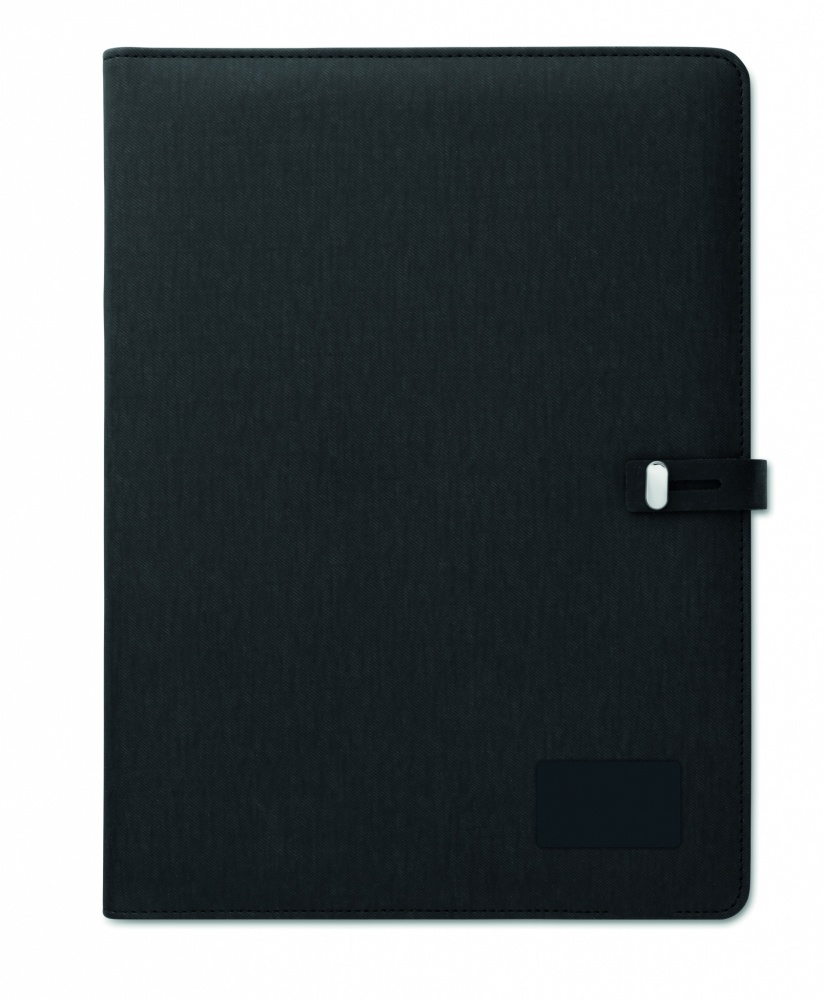 Logo trade advertising products image of: A4 folder w/wireless charger5W