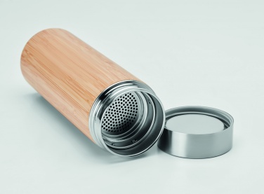 Logotrade promotional gift image of: Double wall bamboo flask 400ml