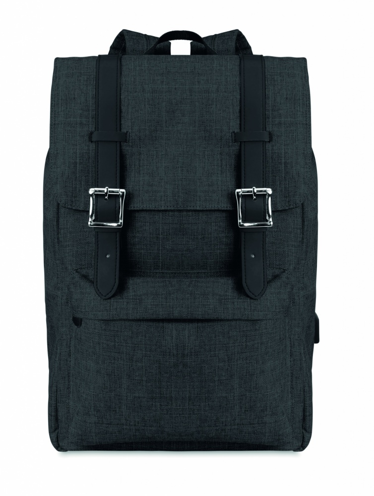 Logo trade business gifts image of: Backpack in 600D polyester